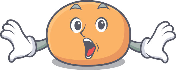 惊喜麻糬卡通风格的吉祥物图片下载