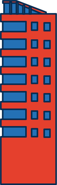 现代建筑高层结构城市外观图片下载