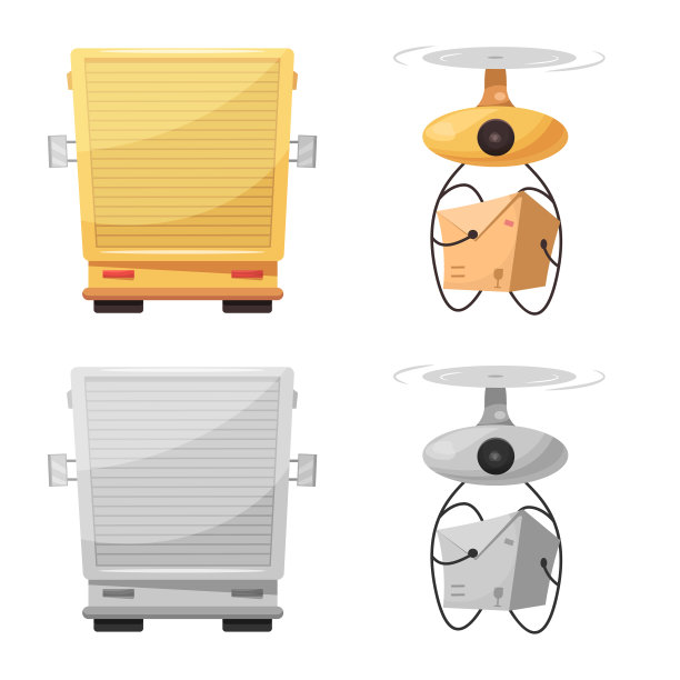 货物和货物标志集图片下载