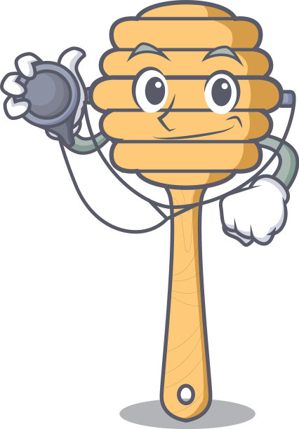 医生蜂蜜匙人物卡通图片下载