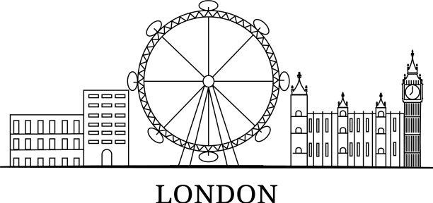 景观城市轮廓图片下载