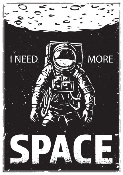 宇航员在太空行走图片下载