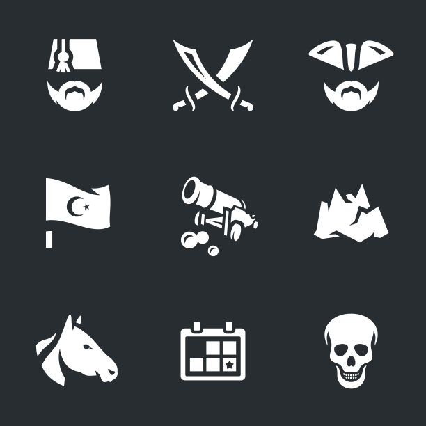 一套俄国土耳其战争1877-1878图标图片下载