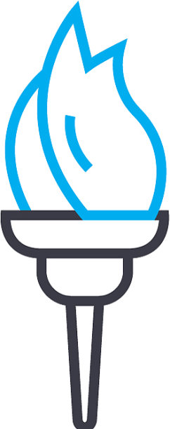 火杯细线描火杯图标图片下载