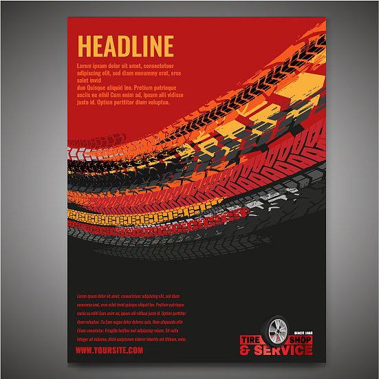 垃圾轮胎海报图片下载