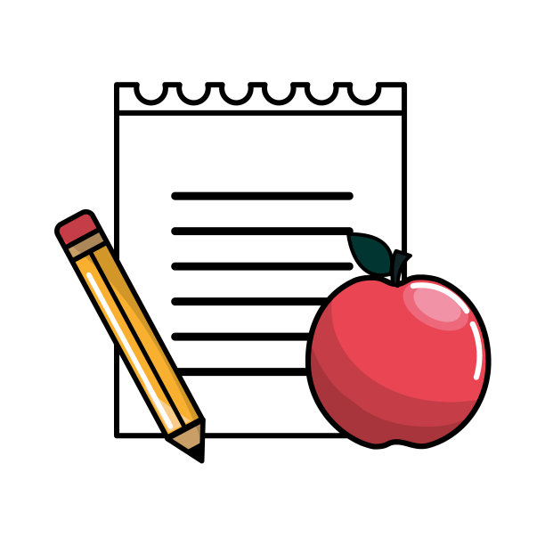 彩色学校工具图标图片下载