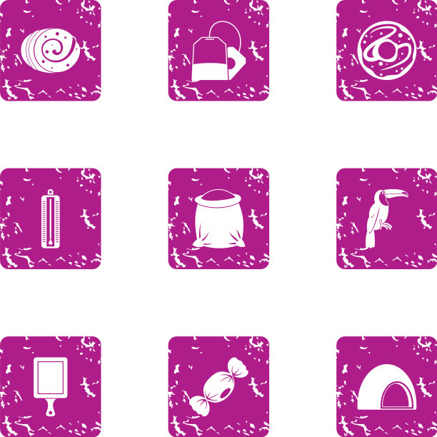 温暖的天堂图标设置垃圾摇滚风格图片下载