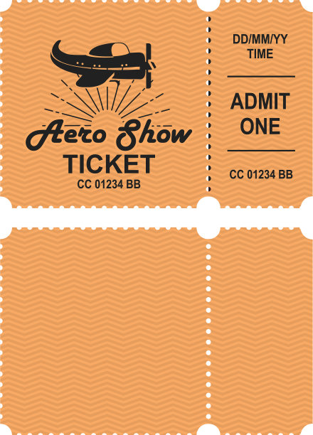航空表演票图片下载