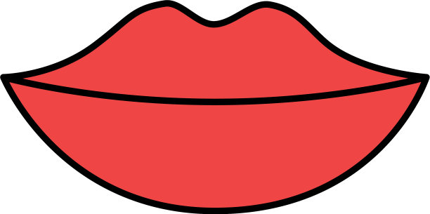 女性嘴唇孤立图标图片下载
