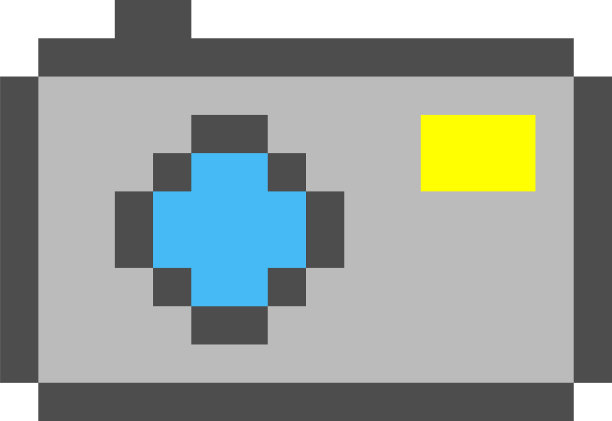 照片相机像素艺术卡通复古游戏风格图片下载