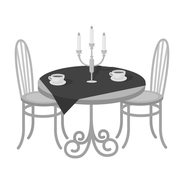 餐桌在餐厅家具单图片下载