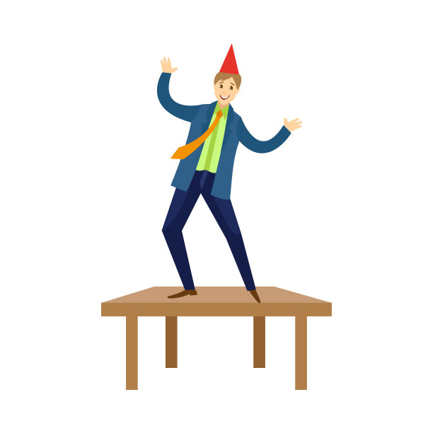 快乐的人在公司派对上跳舞图片下载