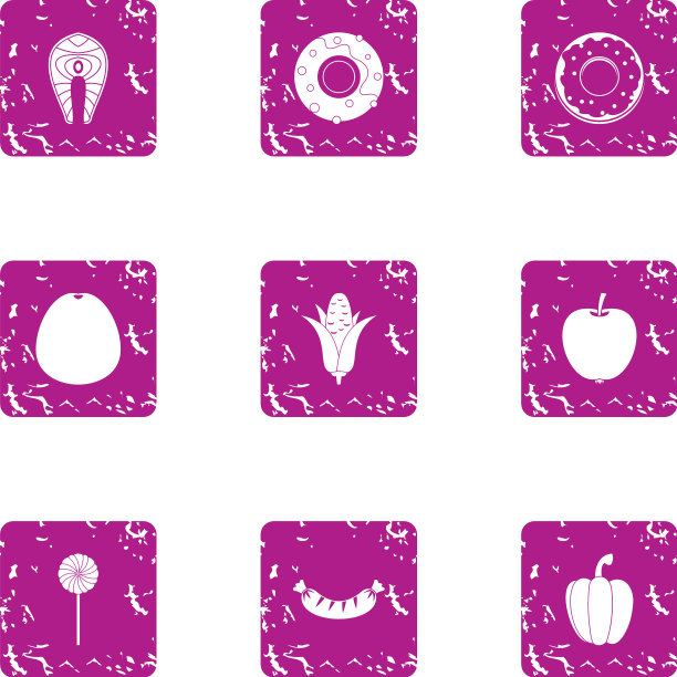 尝试食物图标设置垃圾摇滚风格图片下载