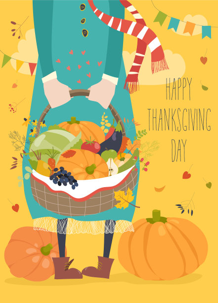 拿着蔬菜篮子的女孩图片下载