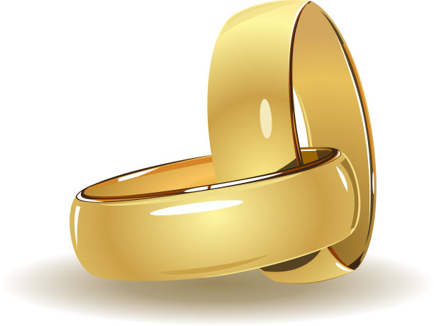 简单的结婚戒指图片下载