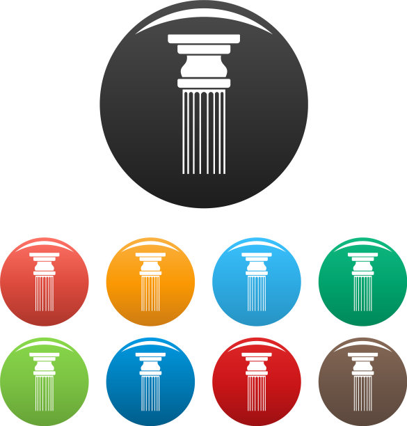 矩形列图标设置颜色图片下载