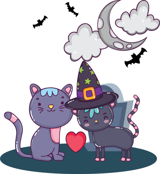 万圣节可爱的卡通图片下载