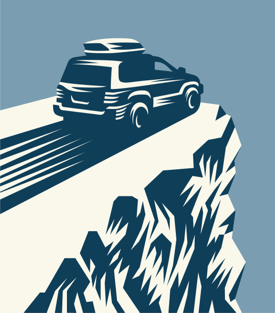 岩石上的车图片下载