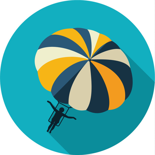 帆伞运动夏季风筝活动图标假期图片下载