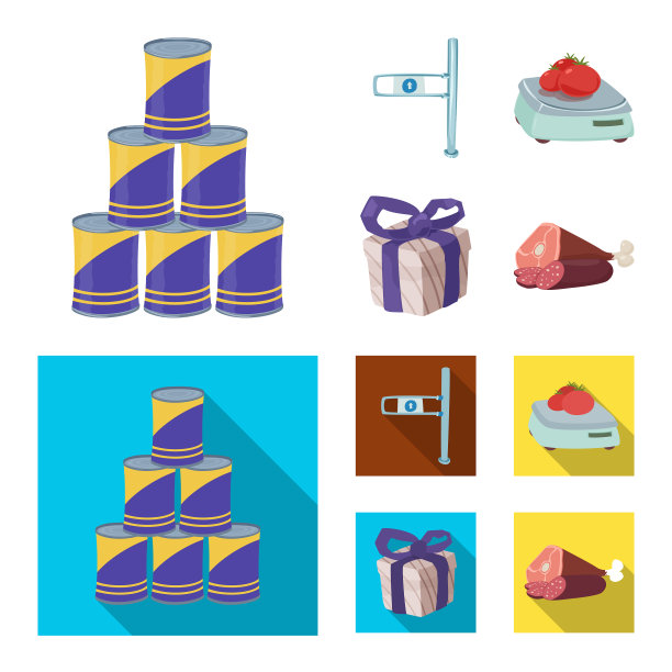 食品饮料标志套装图片下载