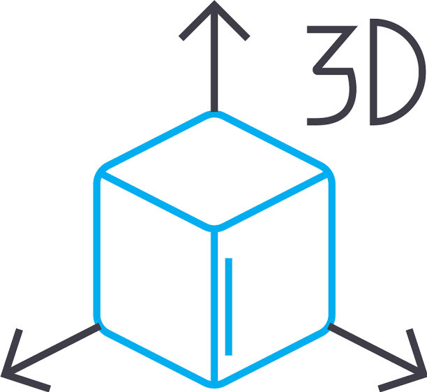 视觉在透视细线笔触图标图片下载