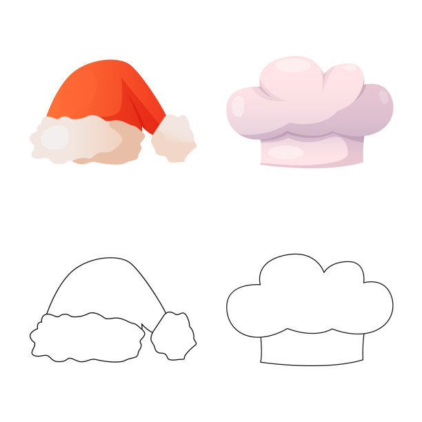 头饰和帽子图标的设计图片下载