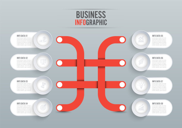 信息图形设计和营销图标可以图片下载