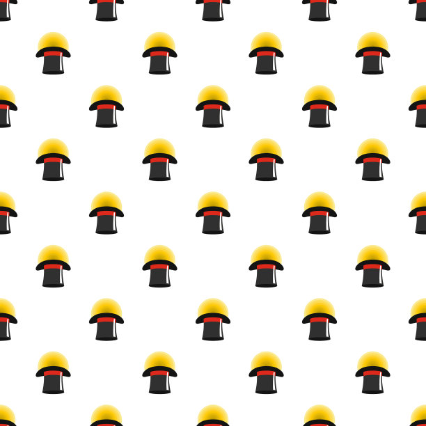 帽子与辉光图案无缝图片下载