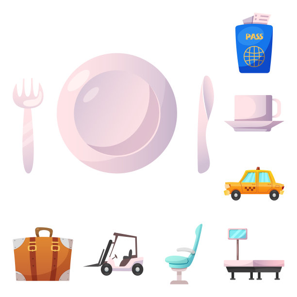 机场和飞机图标图片下载