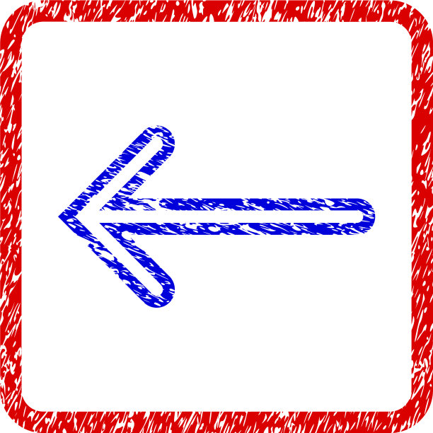 箭头左grunge框架图标图片下载