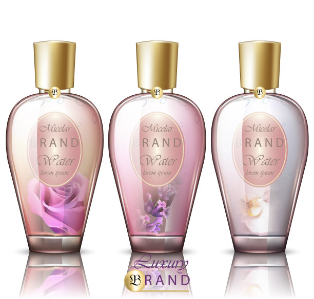 胶束水化妆品逼真产品图片下载
