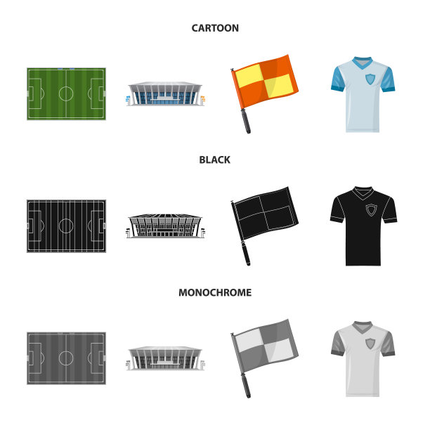 孤立的对象足球和齿轮标志图片下载