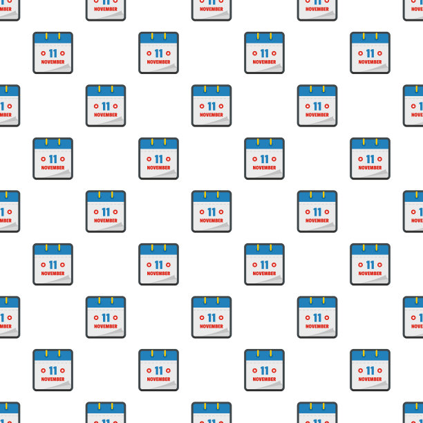 日历十一十一月图案无缝图片下载