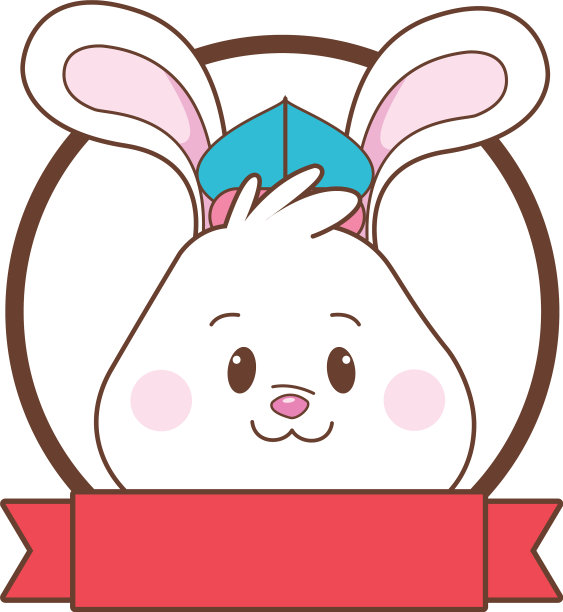 中秋兔脸卡通图片下载