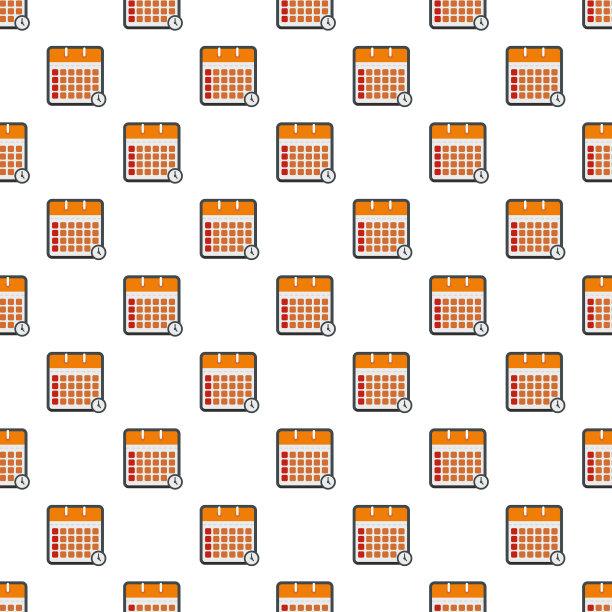 日历时间模式无缝图片下载