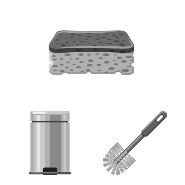 隔离对象的清洁和服务图标集图片下载