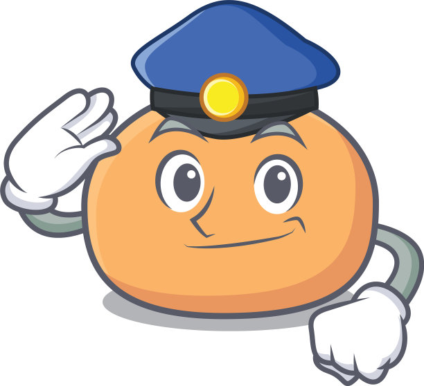 警察麻糬卡通风格的人物图片下载