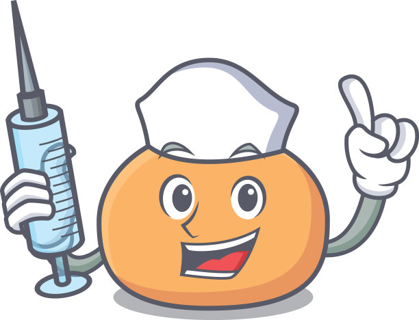 护士麻糬卡通风格的角色图片下载