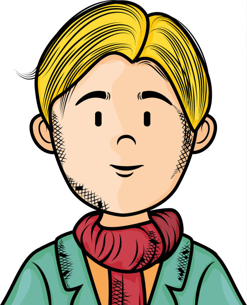 上半身孤立的年轻人图片下载