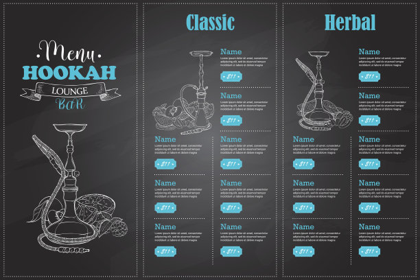 颜色菜单设计图片下载