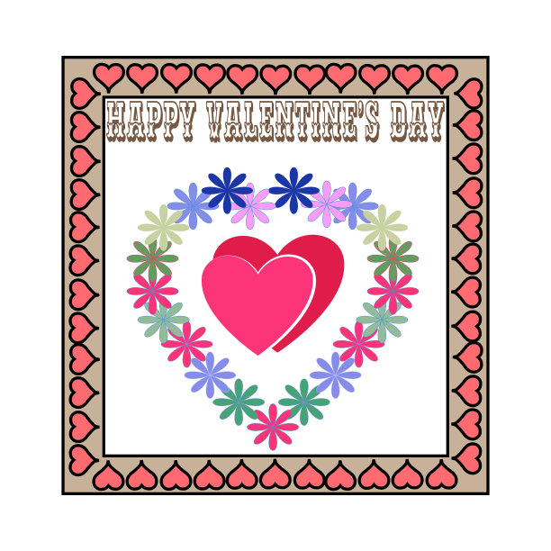 情人节贺卡时尚图形图片下载