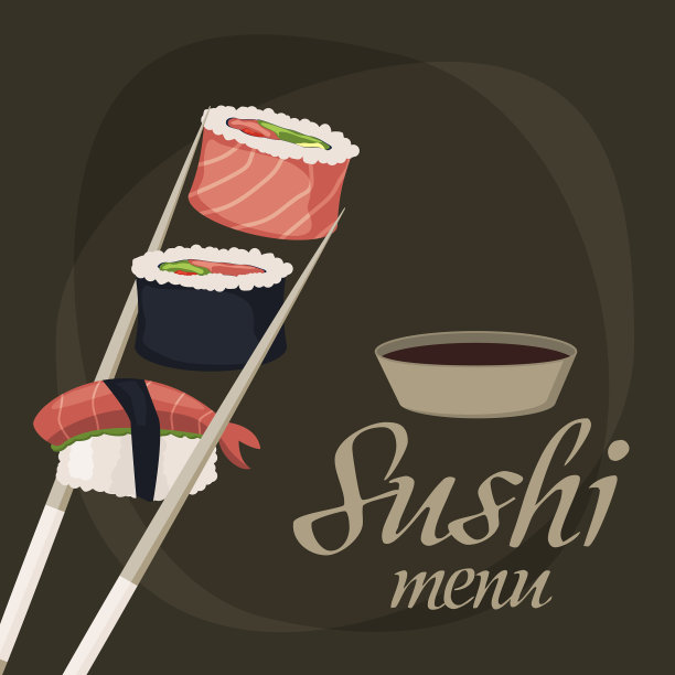 寿司卷，生鱼片，海鲜，鱼，米饭，日本图片下载