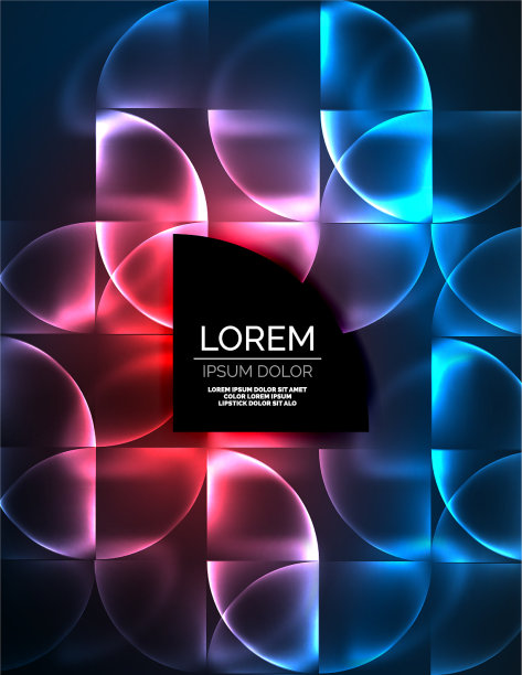 抽象的圆的旗帜图片下载