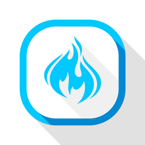 Fire图标方形按钮图片下载