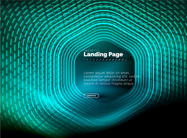 霓虹发光科技六角形线条高科技图片下载