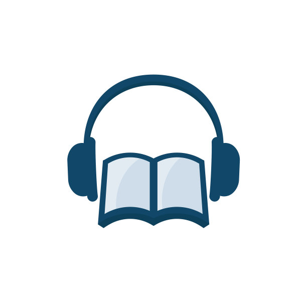 有声读物图标上的白色图片下载