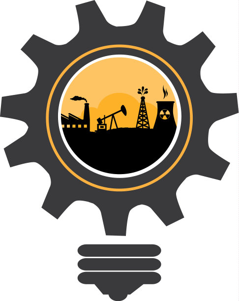 球泡和齿轮形状与石油开采行业图片下载