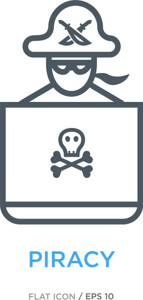 黑客线平图标图片下载