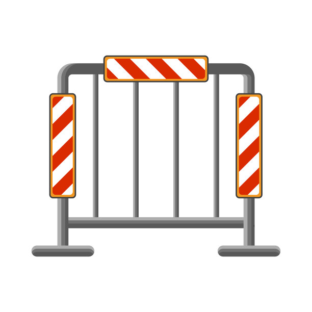 带反射器的道路围栏图案图片下载