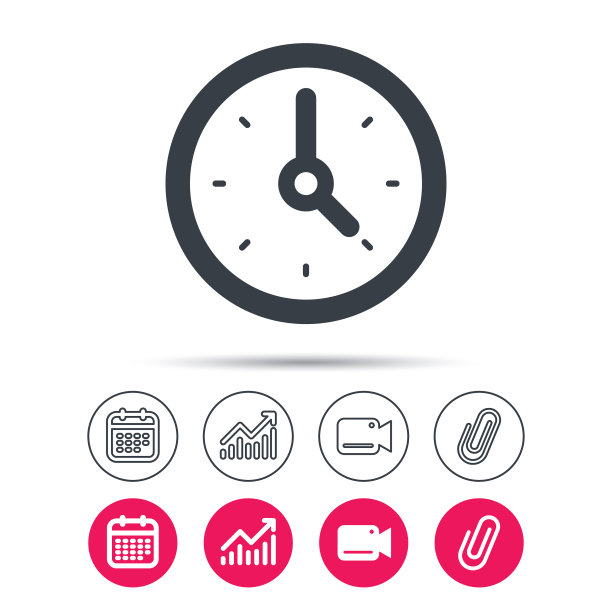 时钟图标机械手表标志图片下载